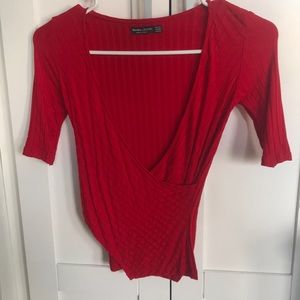 Size Small Red fitted shirt